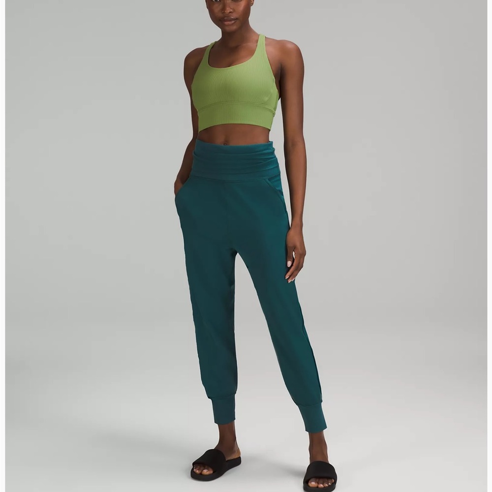 lululemon Align Super-High-Rise Ribbed-Waist Jogger
Full Length in Green